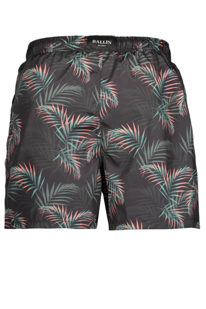 SWIMSHORT LEAVES 2569 BLACK